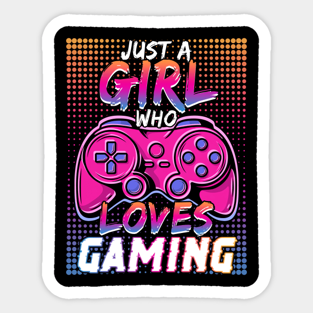 Just A Girl Who Loves Gaming Sticker by NatalitaJK